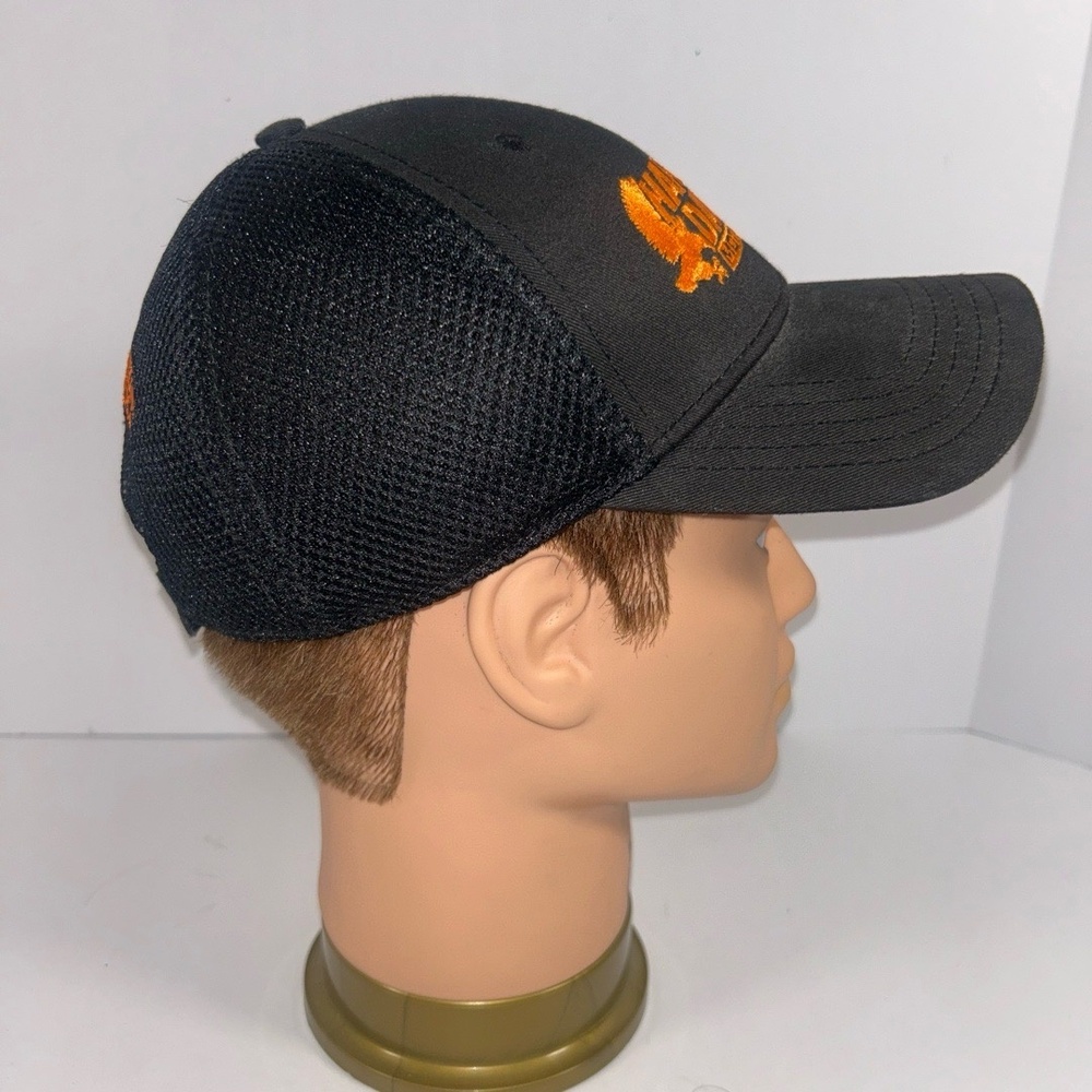Harley-Davidson Cap One Size Black Orange Trucker Caliente San Antonio Biker - Picture 5 of 6